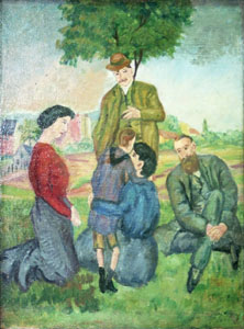 Herbert Fiedler: Family Picture I (Fortifications,  Paris) 1913